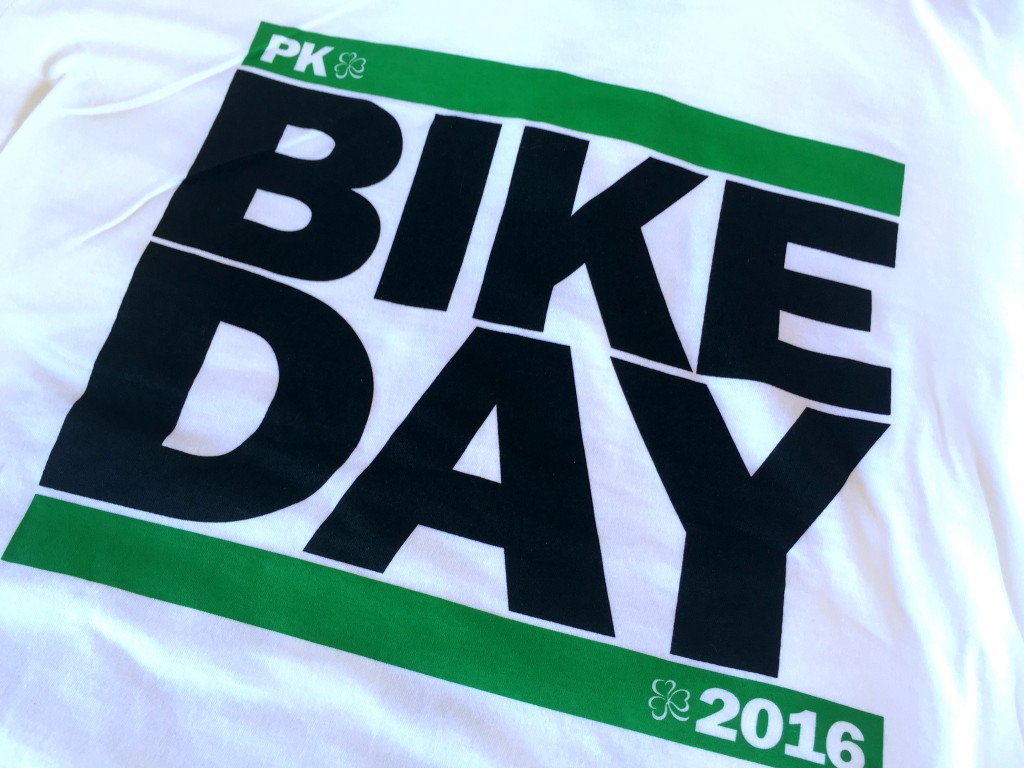 t-shirt closeup at pk bike day at piero's