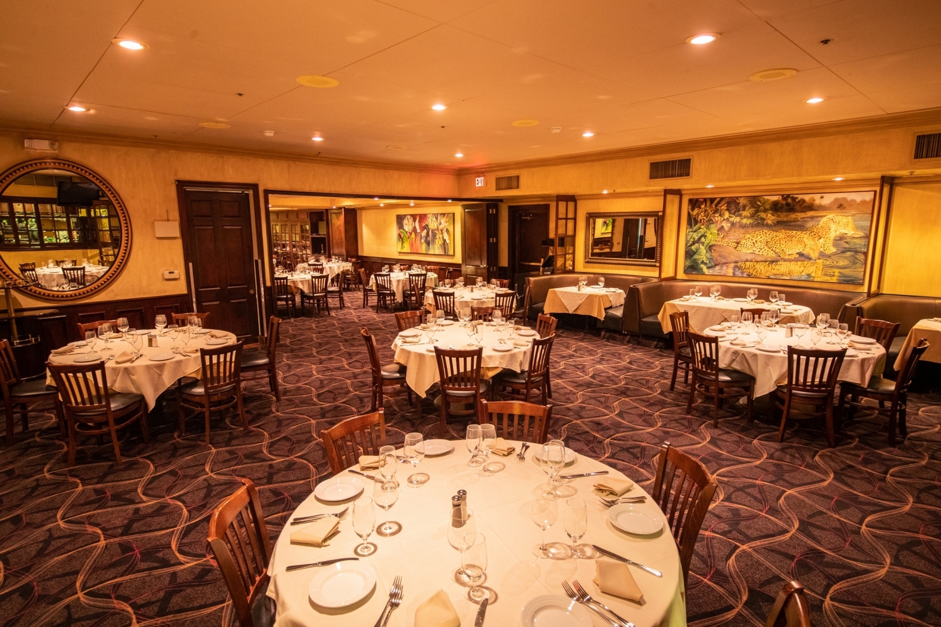 Private dining and banquet space at Piero's