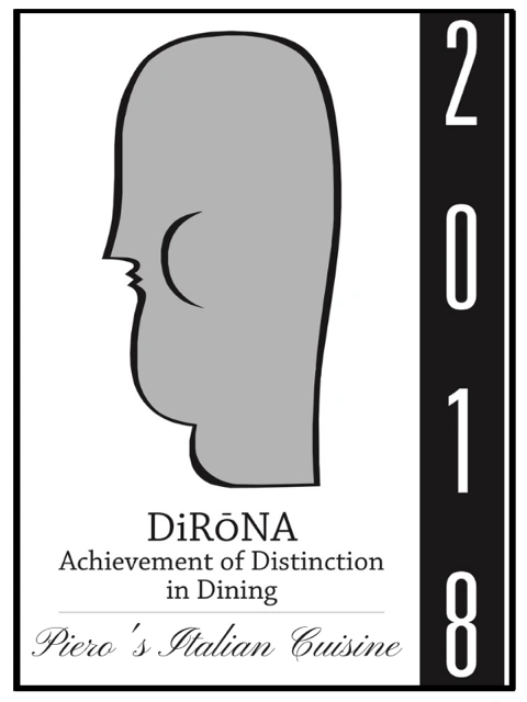 Piero’s Earns 2018 DiRōNA Achievement of Distinction in Dining