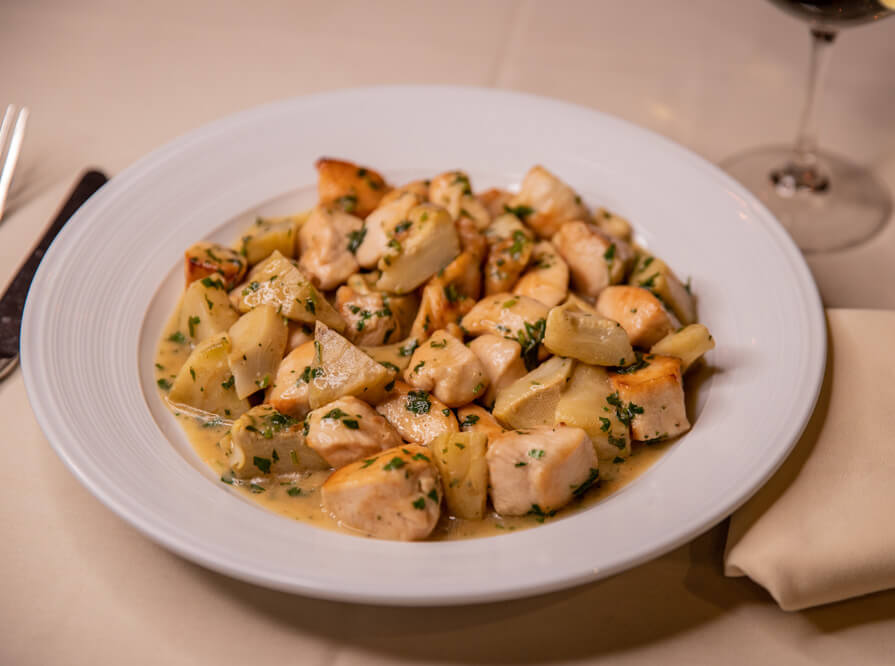 65fc81f7aeb35907d568a495_Pollo Carciofi, courtesy of Piero's Italian Cuisine